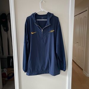 Univ of Toledo Rockets Nike Navy Blue Hooded Pullover Jacket Shirt XXL